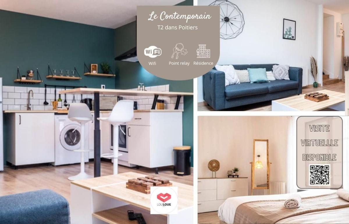Le Contemporain - Bel Appartement T2 A Poitiers Buitenkant foto